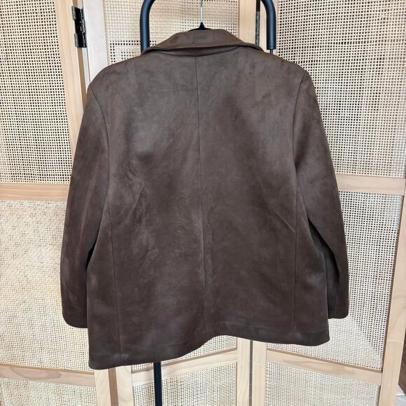 H&M chocolate brown button down jacket size small - Picture 7 of 7